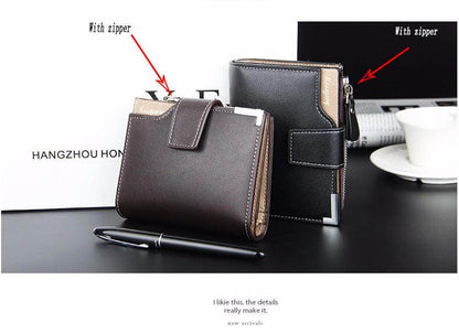 Slim Men's Leather Clutch Wallet