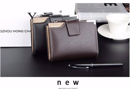 Slim Men's Leather Clutch Wallet
