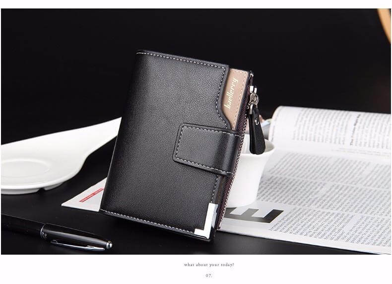 Slim Men's Leather Clutch Wallet