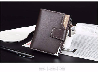 Slim Men's Leather Clutch Wallet