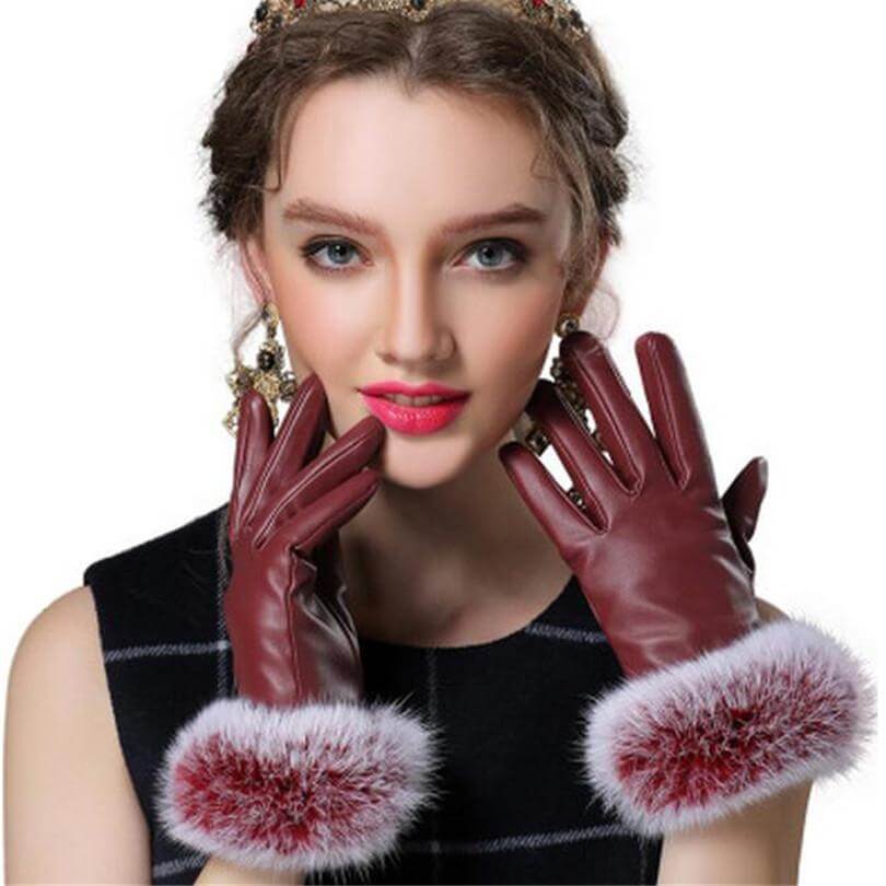 Luxurious Real Fur Winter Gloves for Women - Befez