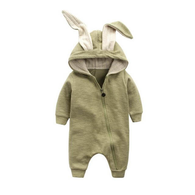Cozy Baby Bunny Onesie Winter Romper Suit