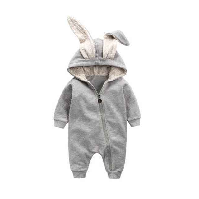 Cozy Baby Bunny Onesie Winter Romper Suit