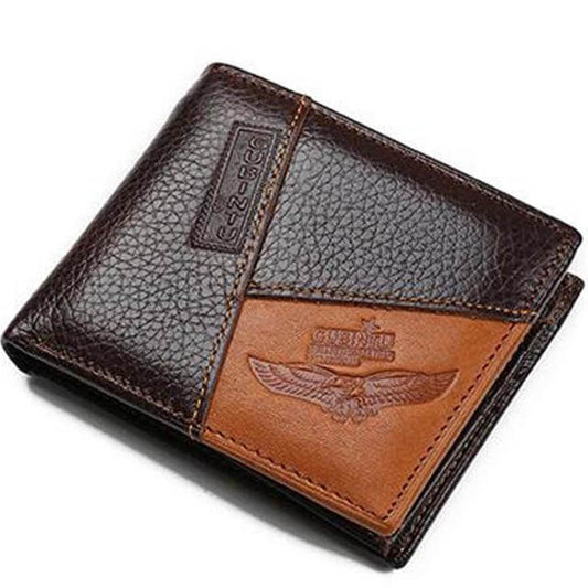 Real Leather Mens Wallet with Zip Coin Pouch - Befez