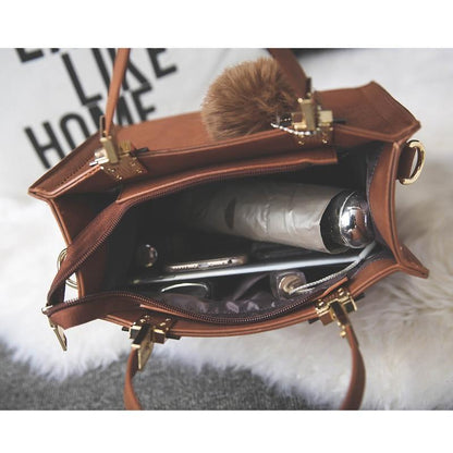 Soft Genuine Leather Ladies Shoulder Handbag
