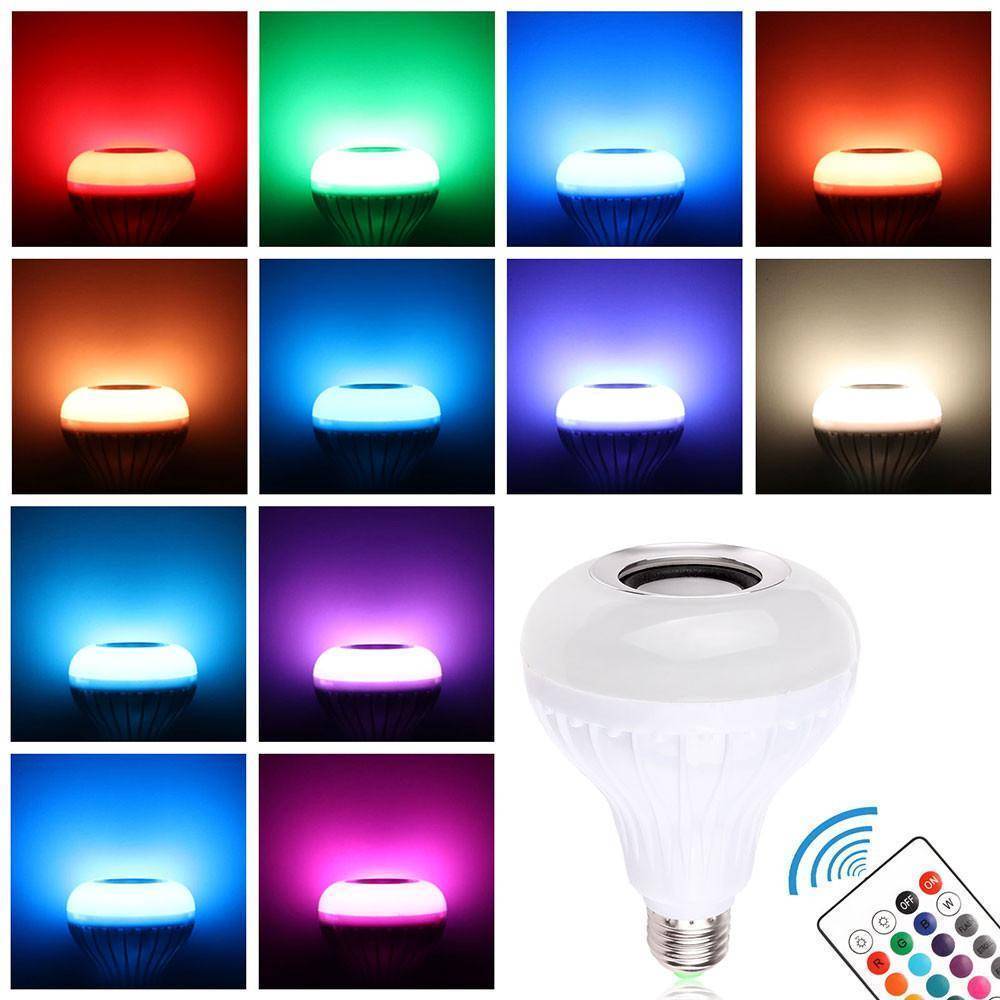 Compact Bluetooth LED Speaker Light Bulb