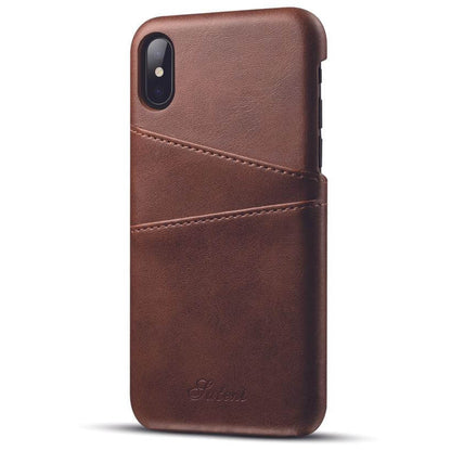 Premium Leather iPhone X Phone Wallet Case