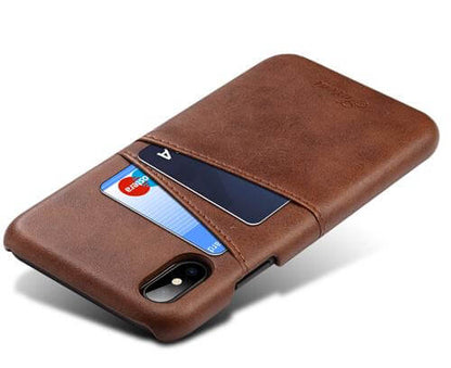 Premium Leather iPhone X Phone Wallet Case