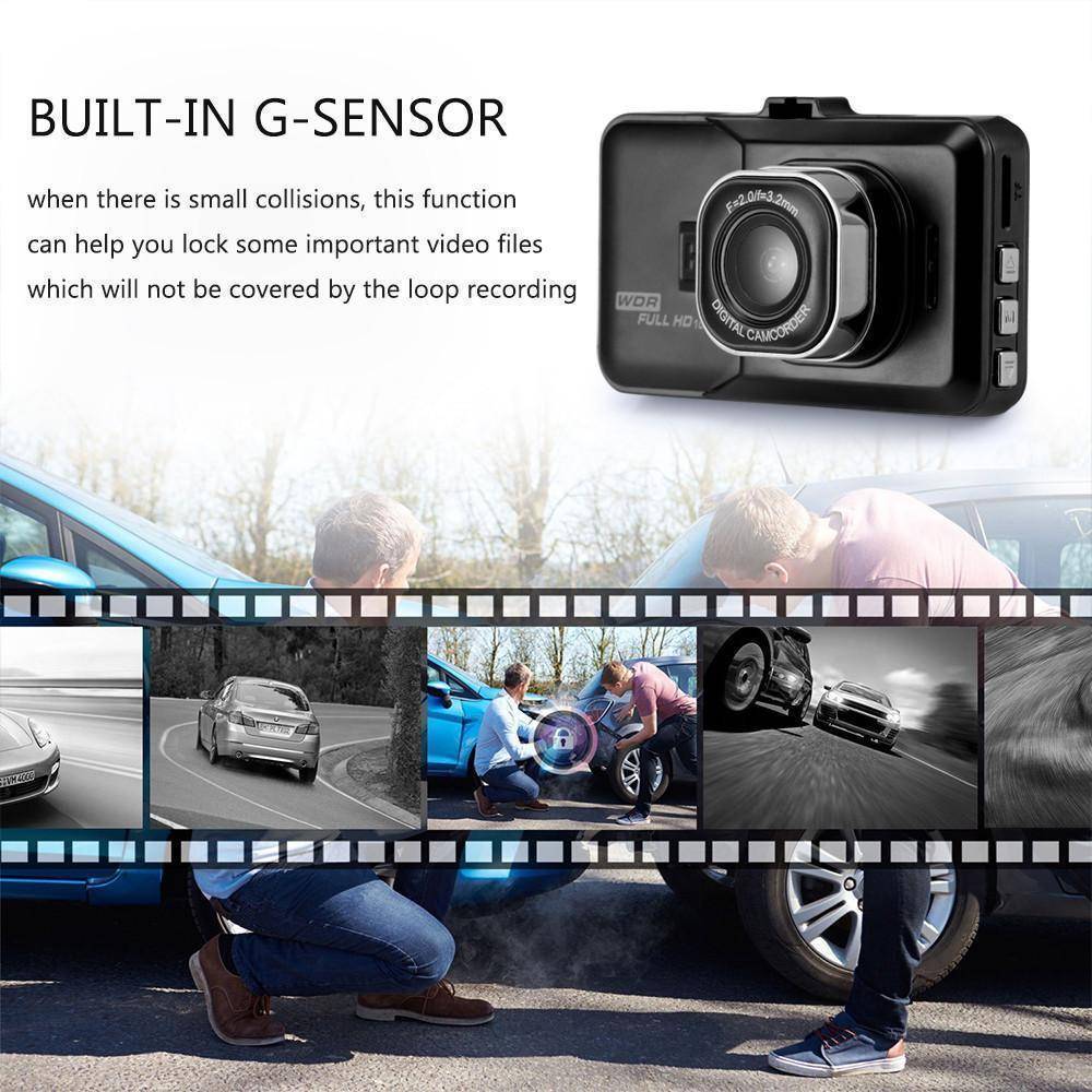 Compact Car Dash Cam 1080P HD Video Recorder