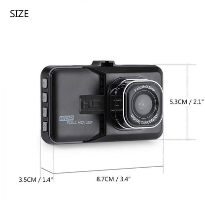 Compact Car Dash Cam 1080P HD Video Recorder