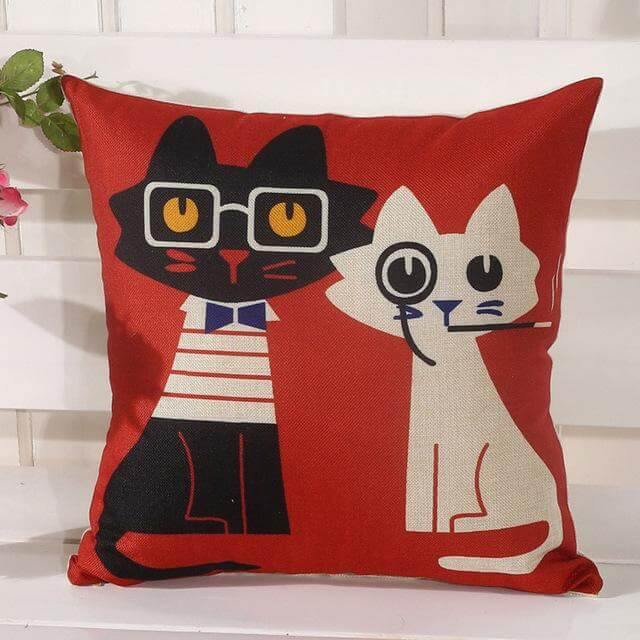 Colorful Kitty Soft Pillow Covers - Befez