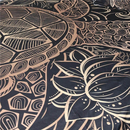 Soft Golden Tortoise Bedding Set Duvet Cover