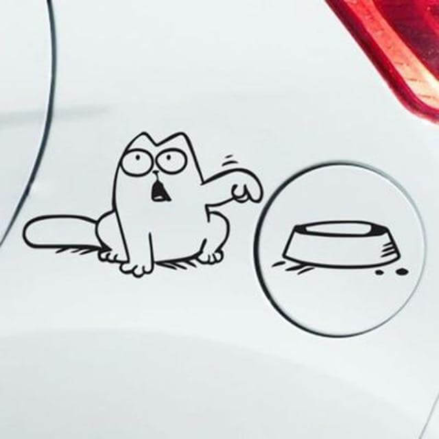 Befez Cute Cat Fuel Tank Cap Cover - Befez