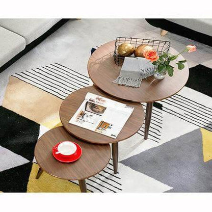 Sleek 3 Piece Living Room Coffee Table Set - Befez