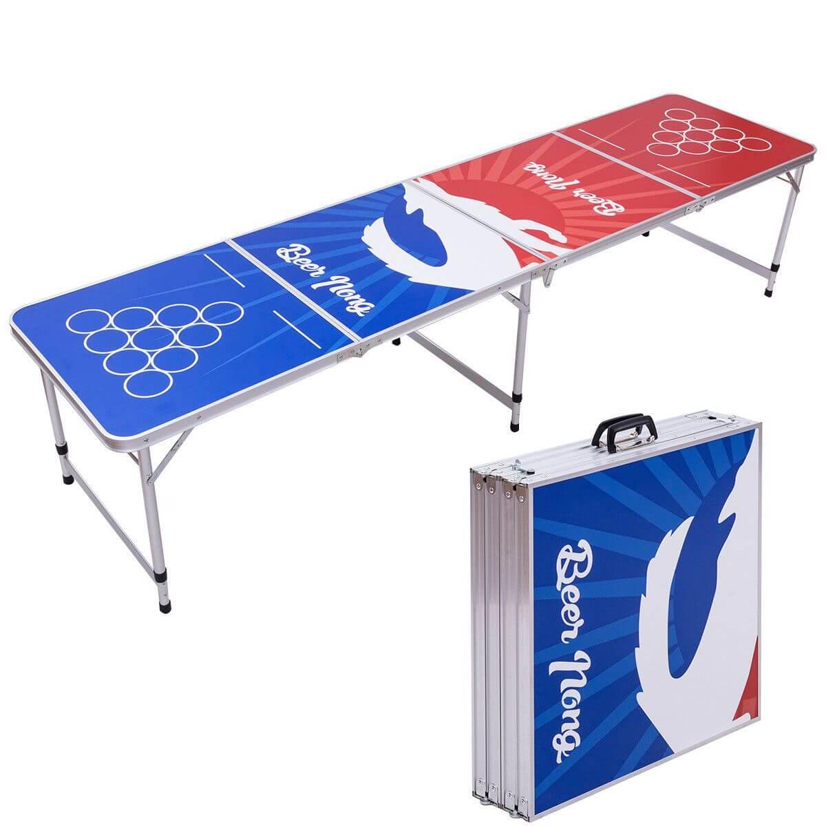 Compact 8FT Collapsible Table Tennis Game Set