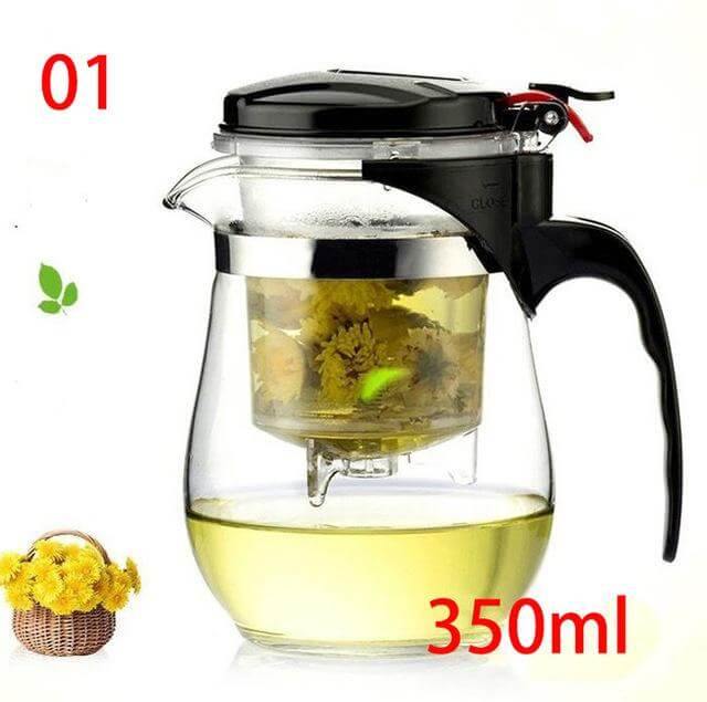 Durable Borosilicate Glass Tea Infuser Pot