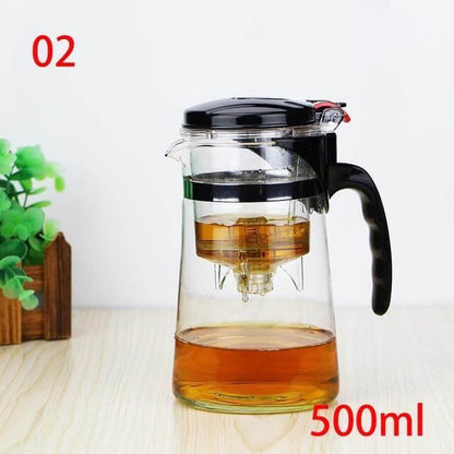 Durable Borosilicate Glass Tea Infuser Pot