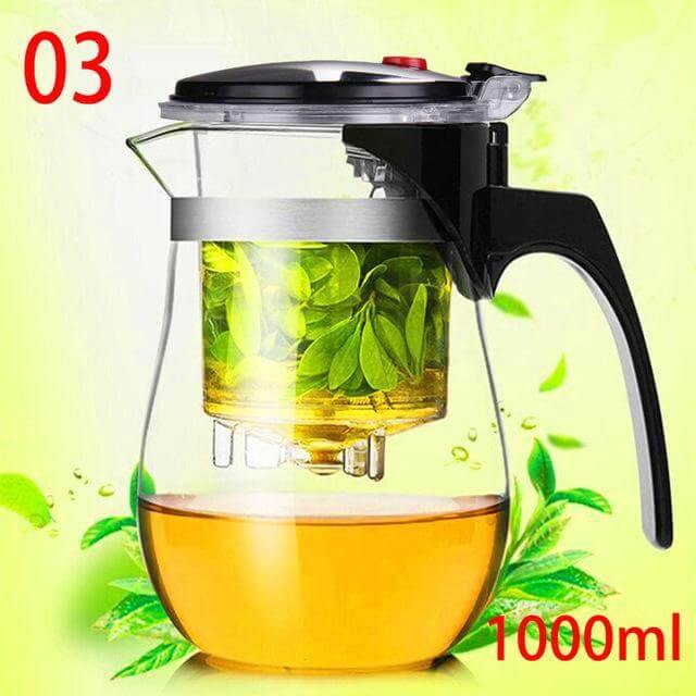 Durable Borosilicate Glass Tea Infuser Pot - Befez
