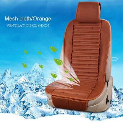 Cooling Car Seat Cushion with Built-In Electric Fan