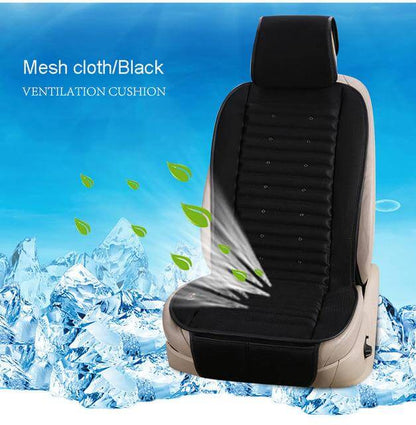 Cooling Car Seat Cushion with Built-In Electric Fan