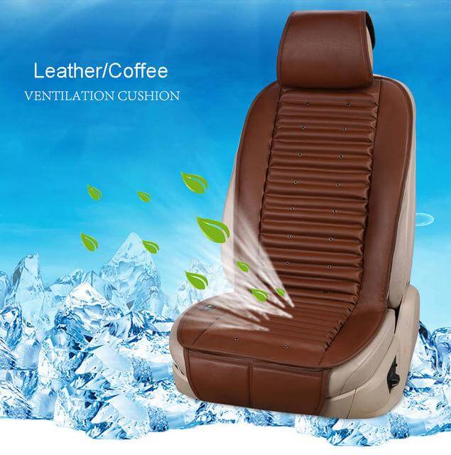 Cooling Car Seat Cushion with Built-In Electric Fan