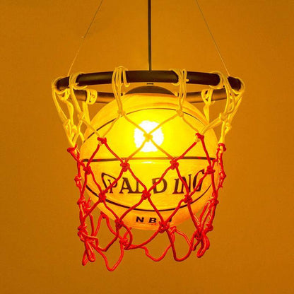 Retro Style Basketball Pendant Light Fixture