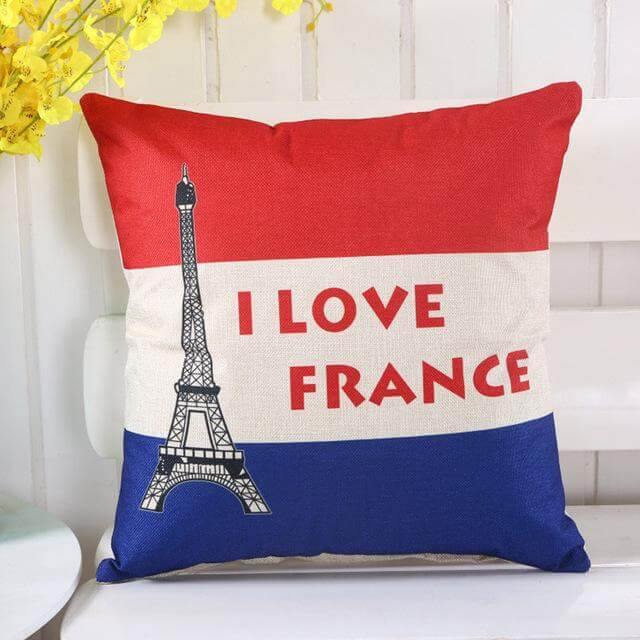 Colorful World Map Printed Pillow Covers