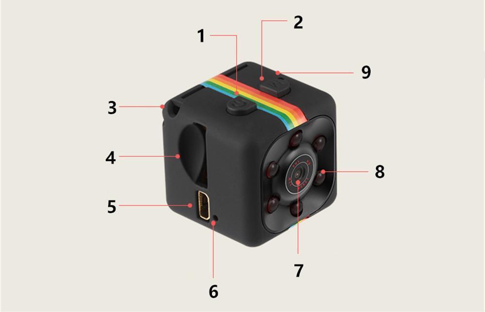 Compact HD 1080P Car Dash Camera Night Vision
