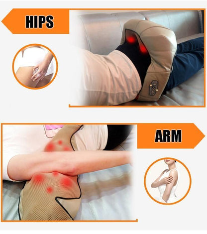 Relaxing U-Shaped Electric Heat Massage Cushion