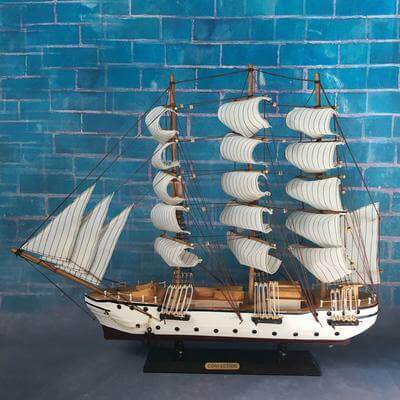 Classic Wooden Sailboat Nautical Decoration - Befez