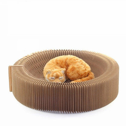 Folding Cat Scratcher Bed