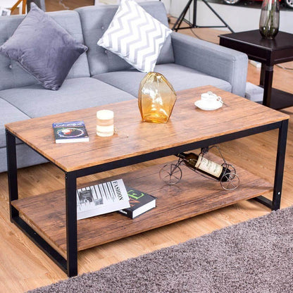 Stylish Steel Rectangular Living Room Coffee Table