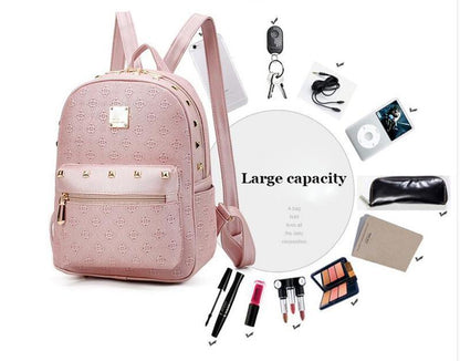 Stylish Ladies Bear Pattern Handbag Set