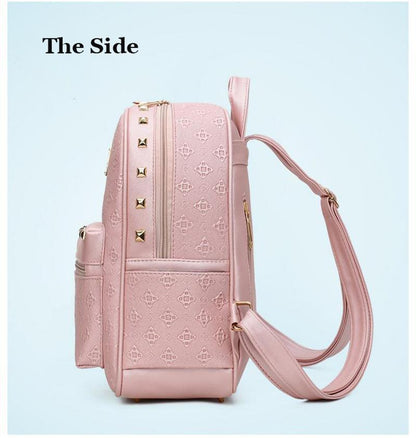 Stylish Ladies Bear Pattern Handbag Set
