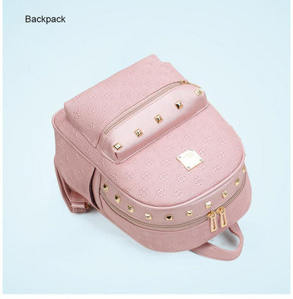 Stylish Ladies Bear Pattern Handbag Set