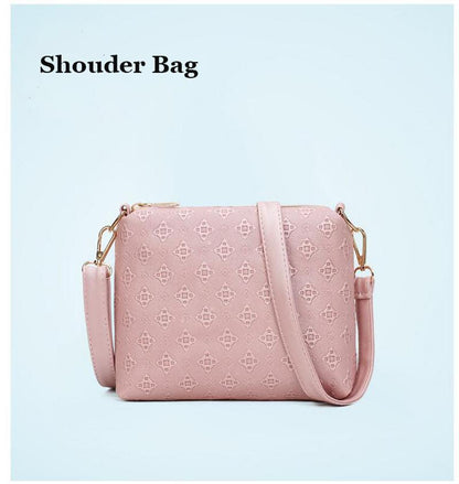 Stylish Ladies Bear Pattern Handbag Set