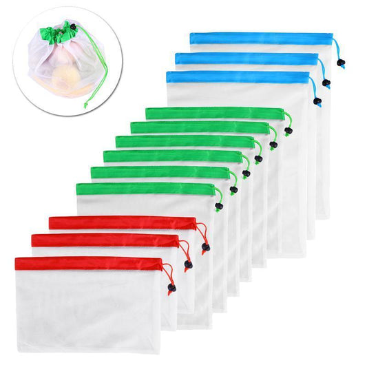 Reusable Grocery Bags 12 Pack Washable Eco Friendly - Befez