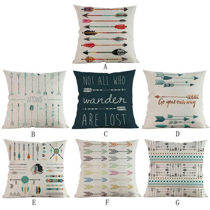 Colorful Pattern Throw Pillow Covers