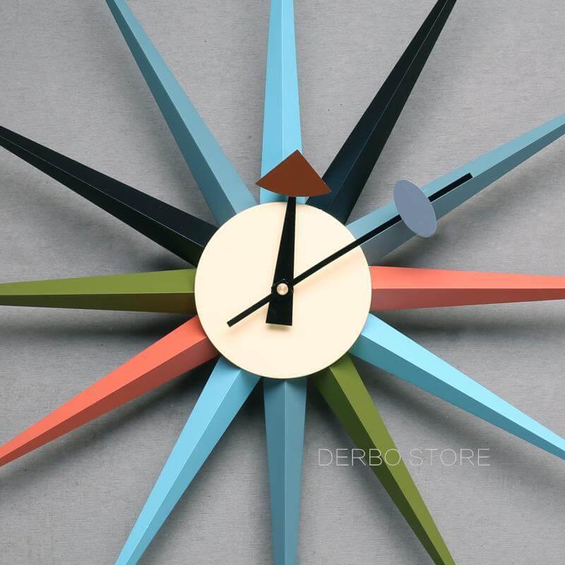 Stylish Starburst Wall Clock Modern Design