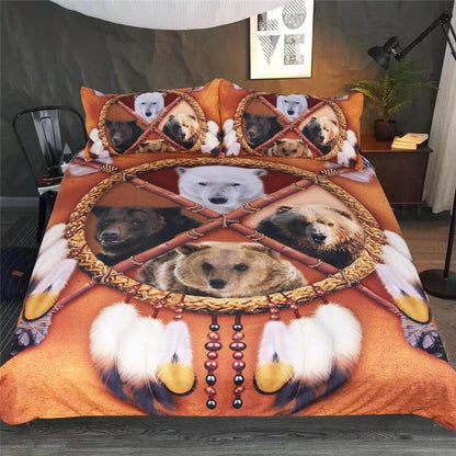 Colorful Tribal 3D Animal Dreamcatcher Bed Set
