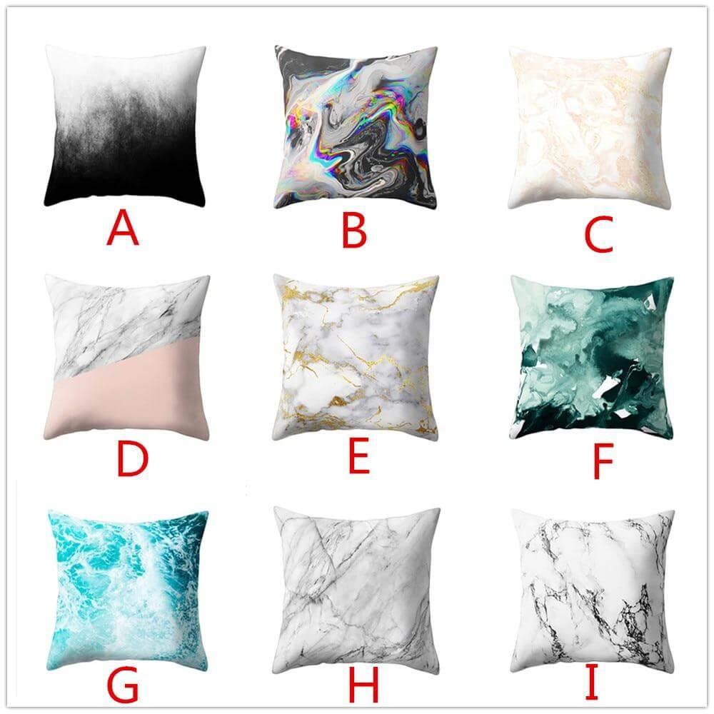 Luxury Stone Pattern Decorative Pillow Covers