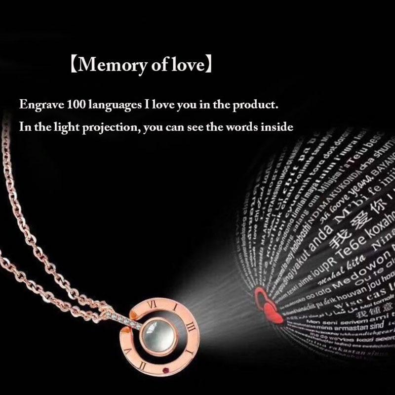 Romantic 100 Language Love Pendant Necklace