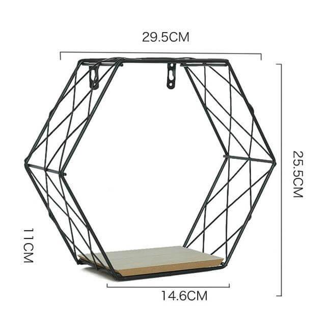 Metal Grid Wall Storage Shelf - Befez