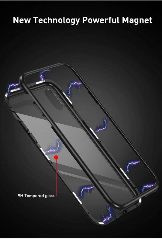 Strong Magnetic Tempered Glass iPhone Case Cover - Befez
