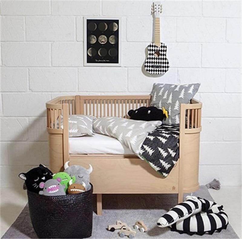 Soft Cotton Baby Crib Pillow Crocodile Design