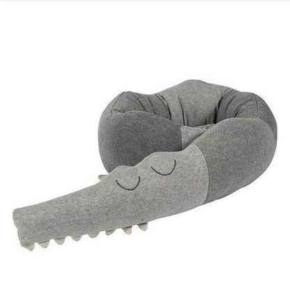 Soft Cotton Baby Crib Pillow Crocodile Design