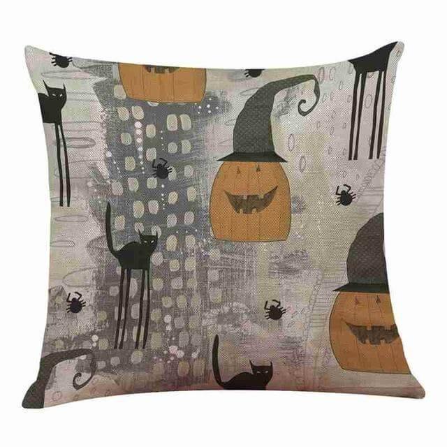 Soft Halloween Pumpkin Pattern Pillow Covers