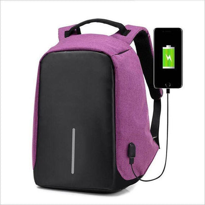 Stylish College Laptop Backpack with USB Charging Port