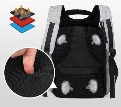 Stylish College Laptop Backpack with USB Charging Port
