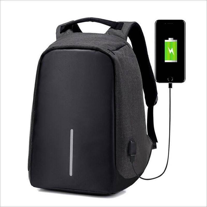 Stylish College Laptop Backpack with USB Charging Port
